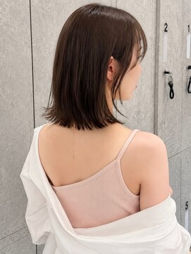 ノア 三宮店(NOA) 【NOA】 大人可愛いレイヤーミディ×艶カラー