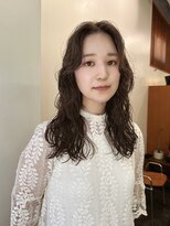 ニール 名古屋 伏見 丸の内(NEELU)&nbsp;レイヤーパーマ×グレージュ