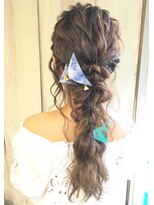 【AnFyeforprco】こなれ編み下ろしヘアアレンジ★