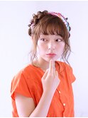 編込み×スカーフのエフォートレス・夏アレンジ 【EARTH武蔵境】