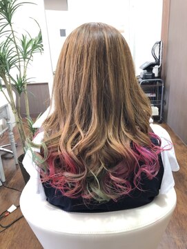 アクアライム(Aqua Lime) マニパニグラデーション