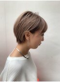 耳掛けくびれショート_マニッシュショートネイビーカラー