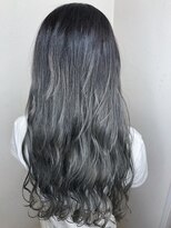 モルニ(MORNI)&nbsp;グラデーションカラー_マロンベージュ Aラインボブ かきあげ