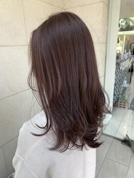 カペリベラ Capelli bella 枚方店 ピンクブラウン / 暖色カラー / 韓国風 / 艶髪 / ブラウンカラー