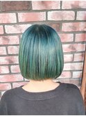 推しの色★【ブルーターコイズグラデカラーボブ】