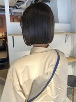 コフィー バイ メルト 吉祥寺(cofy by melt)&nbsp;【中澤彩乃】ミニボブ大人ボブ切りっぱなしベージュカラー透け感