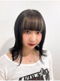 ダブルカラーインナーカラーホワイトベージュケアブリーチ