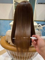 ロンドルーチェ 心斎橋(Lond luce)&nbsp;ダークアッシュ/ミディアムレイヤーカット［髪質改善/縮毛矯正］