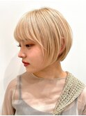 30代40代大人女性/前髪ありショートボブ/ショートヘア/髪質改善