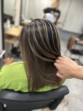 ラフ 難波店(LAFF) #黒髪#ボブルフ#ネビージュ#小顔#ワンレン