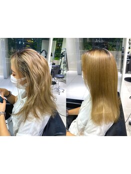 ブリーチ毛でもできる縮毛矯正がオススメ☆ダメージで諦めていた髪の自然なツヤ・透明感・ハリを取り戻す