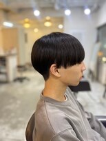 ソイクフ 四条大宮店(SOY-KUFU)&nbsp;【soy-kufu】MEN'S HAIRアッシュブラックマッシュパーマ