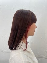 ロウブ(roubu.)&nbsp;マッシュウルフボブヘア前髪レイヤーボブ着物ブリーチなしカラー