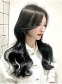 韓国風レイヤーカット顔まわりくびれオルチャン堀江