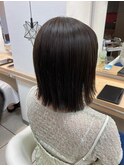 ダークブラウン×艶ボブ×髪質改善サイエンスアクア【茗荷谷駅】