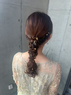 オーガニック ライフ 若葉 鶴ヶ島(organic+life) 冬のお呼ばれ◎ゆるふわ編みおろしヘアセット20代30代