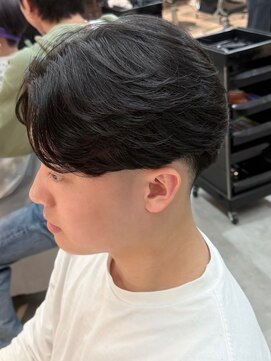 シーフ 千葉(Cyf) MEN’S HAIR/千葉駅/センターパート/曲がる縮毛矯正/齊藤大樹