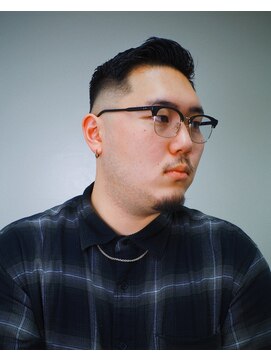 メリケンバーバーショップ トーキョー(MERICAN BARBERSHOP TYO) メンズカットスキンフェードアップバング【竹ノ下】