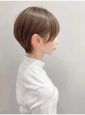イメチェン/ピンクベージュ/アンブレラカラー/前髪/銀座