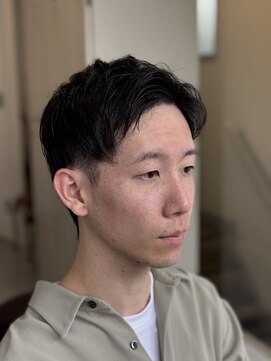 メンズカット バイ ソイクフ(メンズカット by SOY-KUFU) マッシュセンターパートフェードカットツーブロック