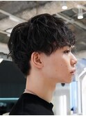 銀座ルーズショートパーマアクティブショートピンパーマ刈り上げ