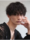緩めツイストスパイラルパーマのマッシュ◎