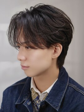 オーシャントーキョー 原宿(OCEAN TOKYO) 曲がる縮毛矯正毛流れセンターパート×ダークブラウン