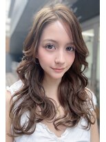 リークフー(Ree cu fuu) 韓国風くびれレイヤーカットハッシュカットミルクティーベージュ