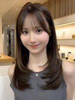 アビー(ABBEY3) フェイスレイヤー小顔レイヤー韓国ヘアくびれレイヤーおくれ毛