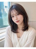 【面長カバー◎】小顔見え前髪ひし形レイヤーカット30代40代