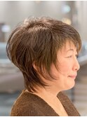 髪に優しい白髪染め[麻布十番/ショート/50代/60代/ノンジアミン]