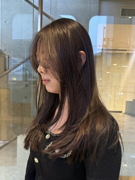 ヲタク(wotaku.) ミントカラーブリーチなしカラーオリーブベージュ透明感カラー