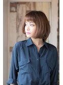 【natural-f 豊中】ベージュカラー マッシュぱつっとボブ☆