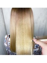 アンフィシュピトロワ(AnFye spi tlow)&nbsp;ブリーチ毛のジュエリーシステム×LULUTr×縮毛矯正で艶髪♪