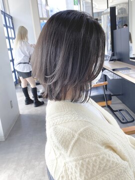 ジーニー 横浜(giinii) 20代30代40代_ボブルフ_グレージュ【横浜】ryota_hair