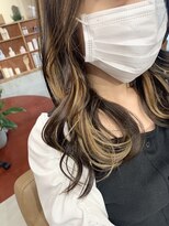 ディードットログ 大和西大寺店(D.Log)&nbsp;ベージュ　イヤリングカラー　インナーカラー　大和西大寺