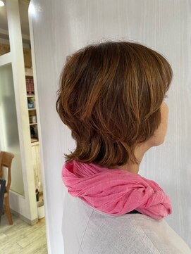 クライブヘアー 佐倉店(CRiB hair) ハイライト ウルフカット