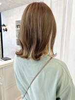 キャアリー(Caary)&nbsp;福山市美容室Caary人気 似合わせカットぱつんとミディアムボブ