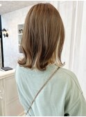福山市美容室Caary人気 似合わせカットぱつんとミディアムボブ