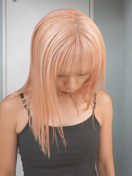 プネル 渋谷(PUNEL) オレンジベージュ　ケアブリーチ　渋谷　佐藤