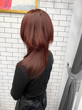 リール(THE RIRE.) ＊THE  RIRE.  ウルフボブ×ピンクブラウン＊