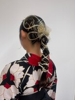 ベルクープス 天王寺店(Belle Coupes) 【BelleCoupes】卒業式 袴着付けヘアセット 着物ヘア