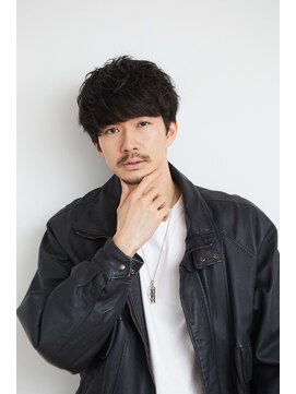 メンズサロンドットリアン(dot. lien) 大人渋めカジュアル刈り上げないマッシュ ミニウルフ緩めパーマ