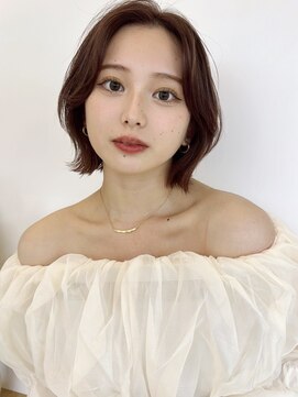 サンド ミュウ 横浜店(sand mieu) オリーブベージュ/韓国/レイヤーカット/ボブ/顔周り/前髪/横浜