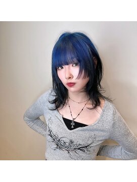 ブランニューロミエ 野田阪神店(Brand new lomie) ルーツカラー　ハッシュウルフ／デザインカラー／髪質改善カラー