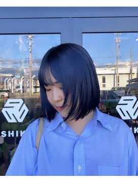 シキ(SHIKI) blue × black