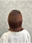 【別府 ランガリ】オレンジブラウン、外はね