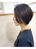 【Kai.】ショートボブ イメチェン 前髪 暗髪アッシュ