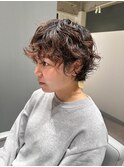 マッシュショート/ショートパーマ/パーマショート/ウェーブヘア
