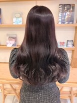 ルエ(rue) 【ブリーチなし】ラベンダーグレージュレイヤーカット20代30代